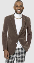 Mens Blazer Taupe