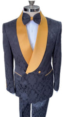 Black And Gold Tuxedo - Gold Suit - Gold Tuxedo