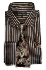 Mens Dress Shirts Brown