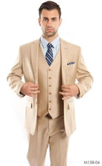 Cheap Plus Size Mens Light Beige Suit For Big Men Online - Big and Tall Sizes