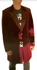 Mens Suit Burgundy