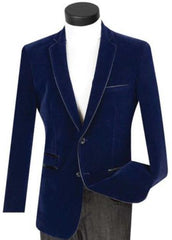 Mens Prom Party Jacket Navy Slim Fit