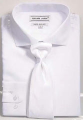 Mens Tapered Dress Shirts - White Shirt