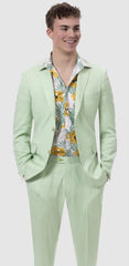 Mint Green Suit - Sage Green Linen Suit