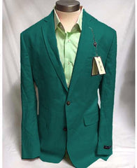 Mens Linen Blazer - Agursta Green Linen Sport Coat - Summer Blazer