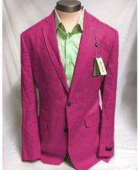 Mens Linen Blazer - Burgundy Linen Sport Coat - Summer Blazer