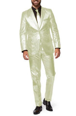 Shiny Ivory Suit - Shiny Tuxedo