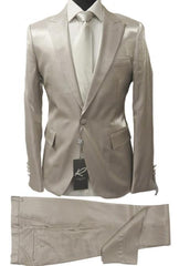 Rossiman Suit - Sateen Suit - Gray Shiny Suit