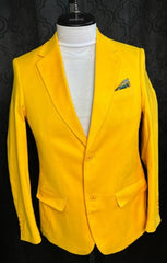 Cotton Blazer - Mens Summer Sport Coat - Yellow