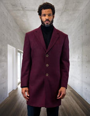 Statement Burgundy Overcoat