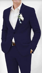 Mens Cotton Suit - Mid Night Summer Suit