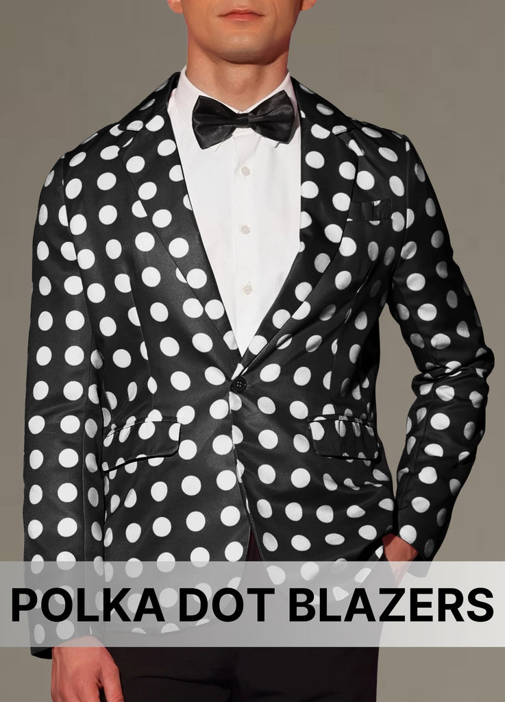 Mens Polka Dot Blazers