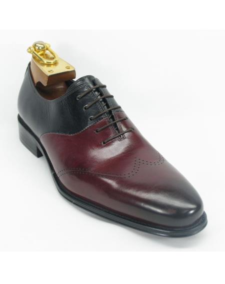 wine colored mens dress shoes