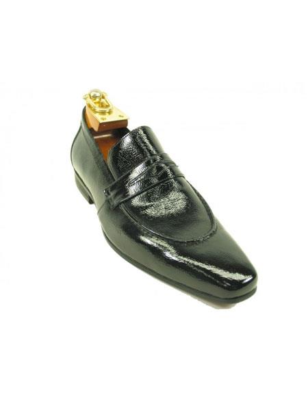 Men's Carrucci Premium Calf Skin Slip-On Leather Dress Casual Unique