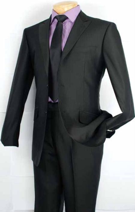 Men's Fashion Slim Fit Suit in Luxurious Black 