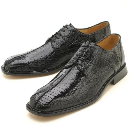 Black, Genuine Ostrich Leg by Belvedere - mensusatuxedosuitQA1