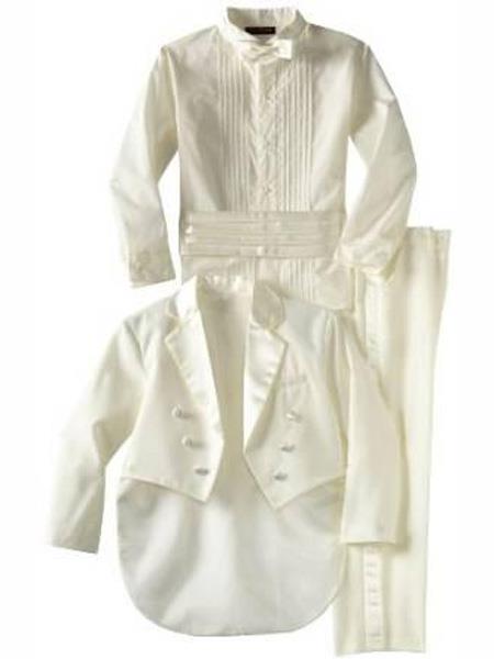 Baby Boys Off White Kids Sizes Tuxedo Suit Perfect for toddler Suit wedding  attire outfits
