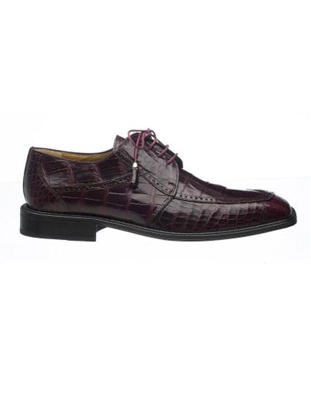 wine colored men's dress shoes