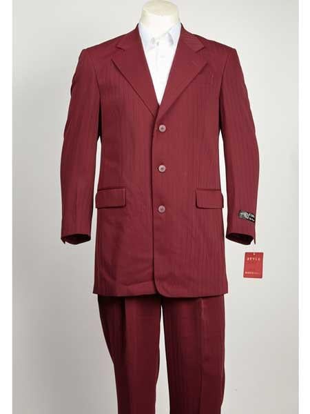 SKU#PD456 Gianni Gray 3 Button Super 120's Wool Suit