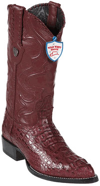 Wine World Best Alligator ~ Gator Skin Hornback Cowboy Boots 