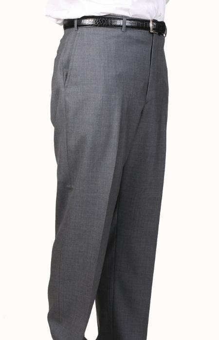 Medium Charcoal Somerset Pleated Trouser