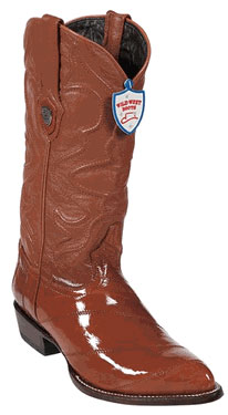 Wild West Cognac Eel Cowboy Boots - Botas De Anguila