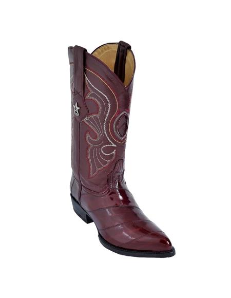 maroon dress with cowboy boots