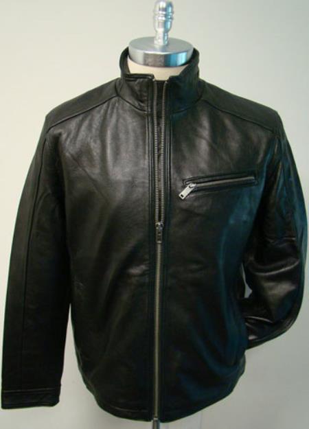 Men's New Zealand LambSkin with zipper chest pocket