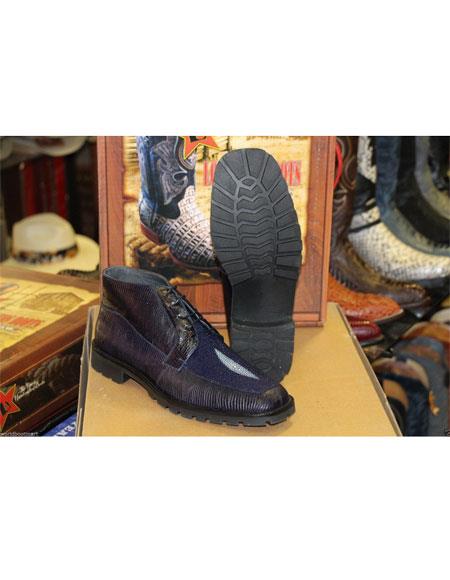 navy blue boots mens