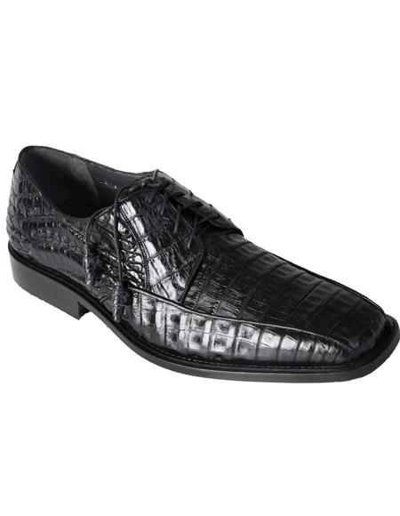 black crocodile dress shoes