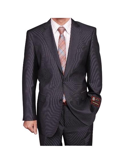 Men's Gray Micro-Stripe ~ Pinstripe 2-button discounted Cheap Priced Business Suits Clearance Sale For Men 2 Piece Suits - Two piece Business suits Suit