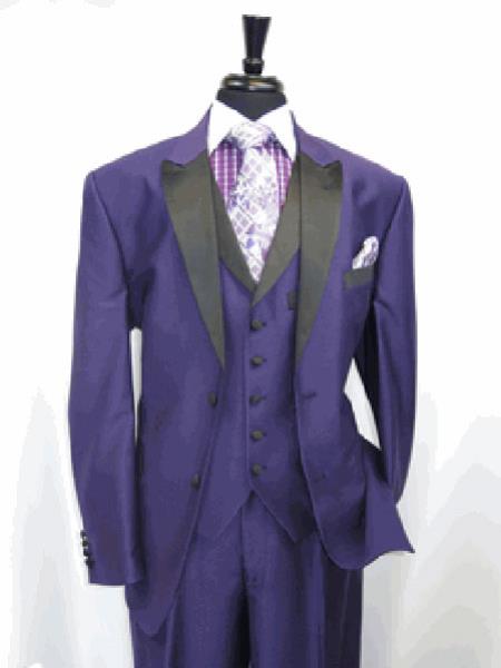 Package Deal High Quality Umo 2-Button Super 120's Wool Tuxedo + White