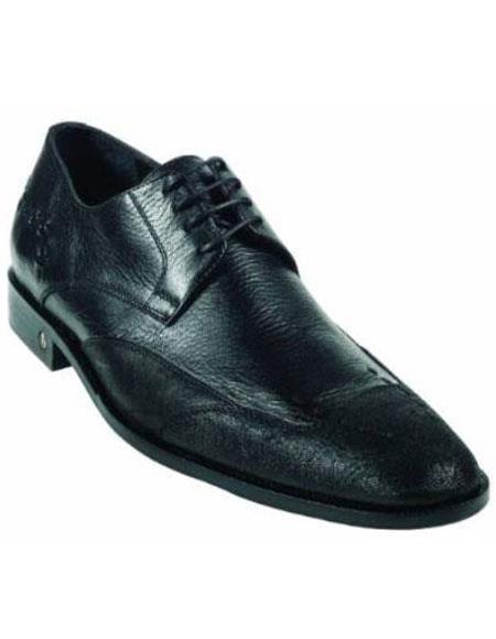 Men's CatShark Skin Black Dress Shoe 