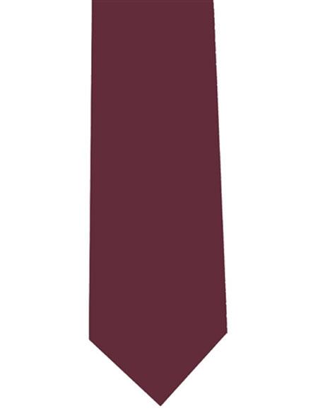 Men's Polyester Burgundy ~ Wine ~ Maroon Color Extra Long Neck Tie-Men's Neck Ties - Mens Dress Tie - Trendy Mens Ties