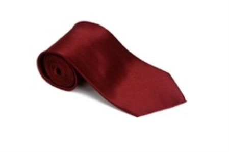 Mens Ties. Glitter Necktie Metallic Bling Burgundy Dark Red 
