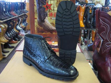 mens crocodile ankle boots