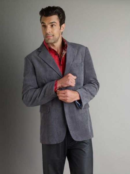 gray corduroy jacket mens