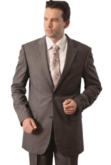 Trueran-Viscose Men's Grey Classic affordable suit online sa