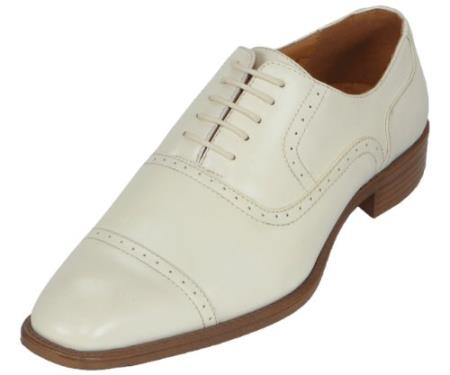 SKU#DR6748 Mens Ice Oxford Dress Shoe Available in Ivory, Cr