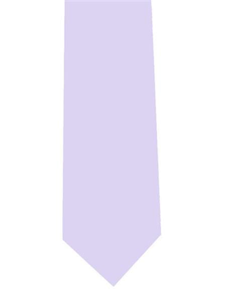 Men's Solid Lavender Extra Long Polyester Neck Tie-Men's Neck Ties - Mens Dress Tie - Trendy Mens Ties