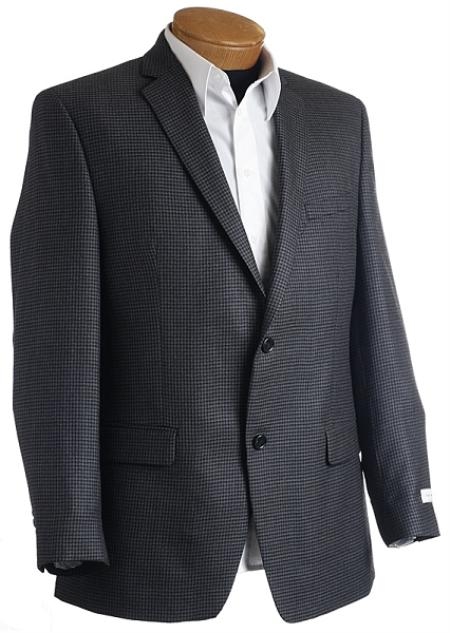 Mens Designer Navy Tweed houndstooth Sports Jacket