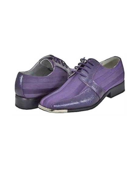 Purple Mens Dress Shoes