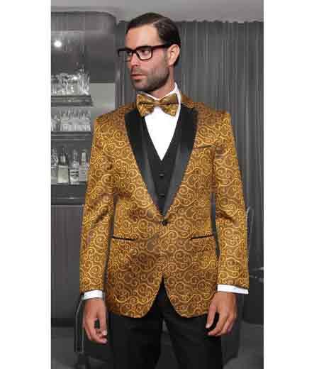 Gold suit, steve harvey suit, zoot suit, mens grey suit