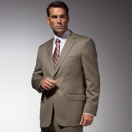 Men's Taupe affordable Cheap Priced Business Suits Clearance Sale online sale  2 Piece Suits - Two piece Business suits Suit