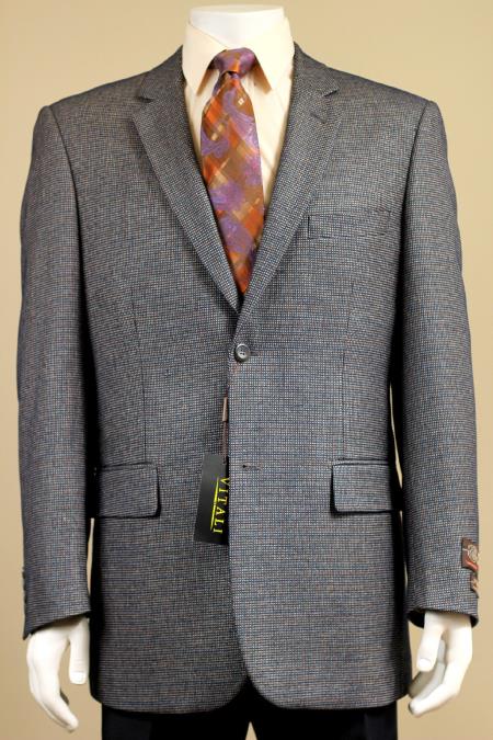 New Mens 2 Button Sport Coat/Jacket/Blazer with Side Vents Single ...