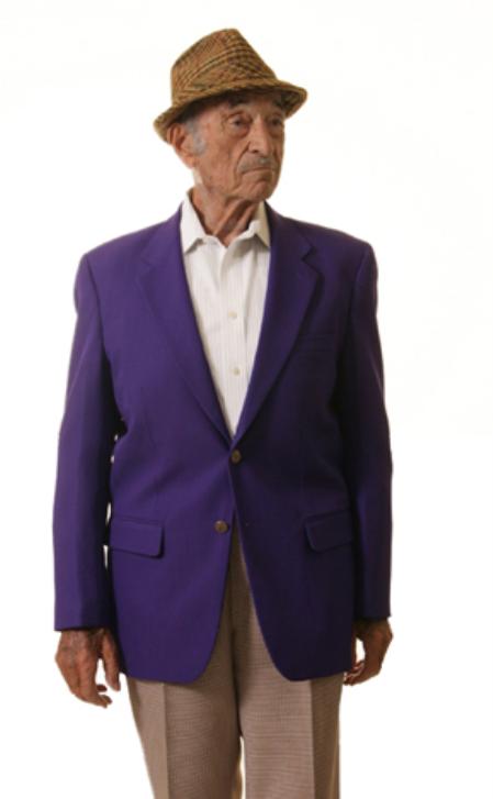 Single Breasted 2 Button Solid Purple Cheap Priced Unique Fashion Designer Men's Dress blazers Sale