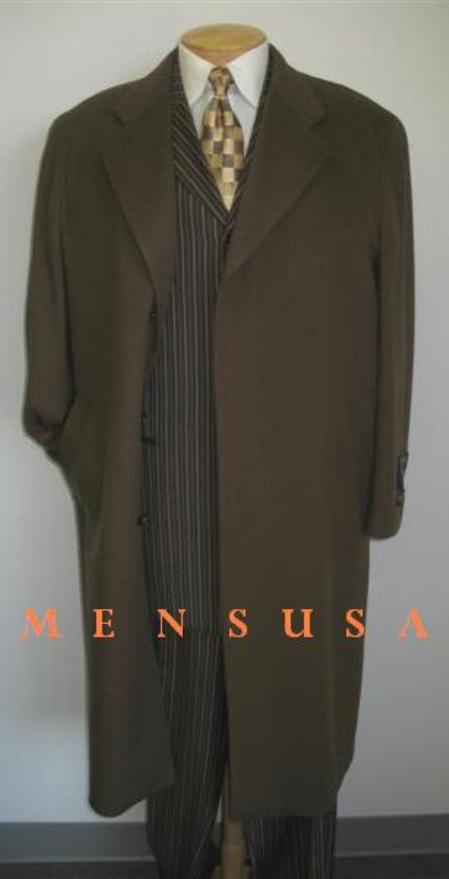 NEW Brand Korean Fashion Mens Woolen Coat Medium Length