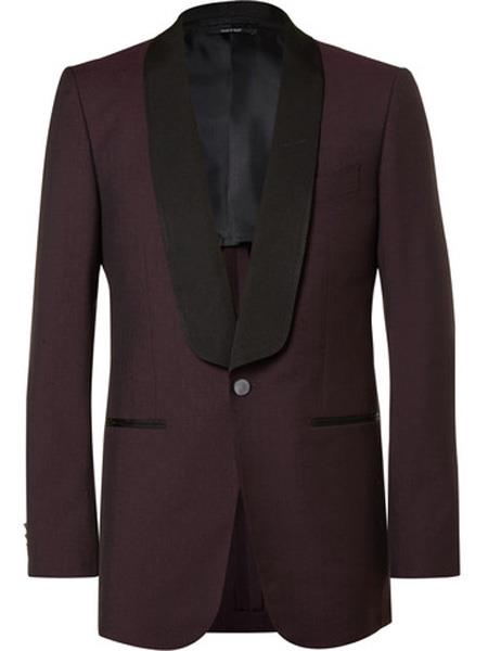 Slim Fit Black and Burgundy ~ Maroon Suit  ~ Wine ~ Tuxedo For Mens