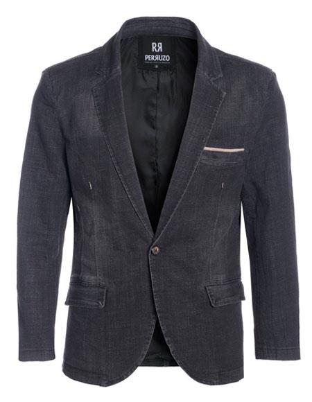 black sport coat slim fit