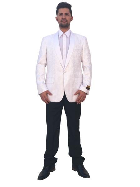 Men S 1 Button Ivory Cheap Priced Designer